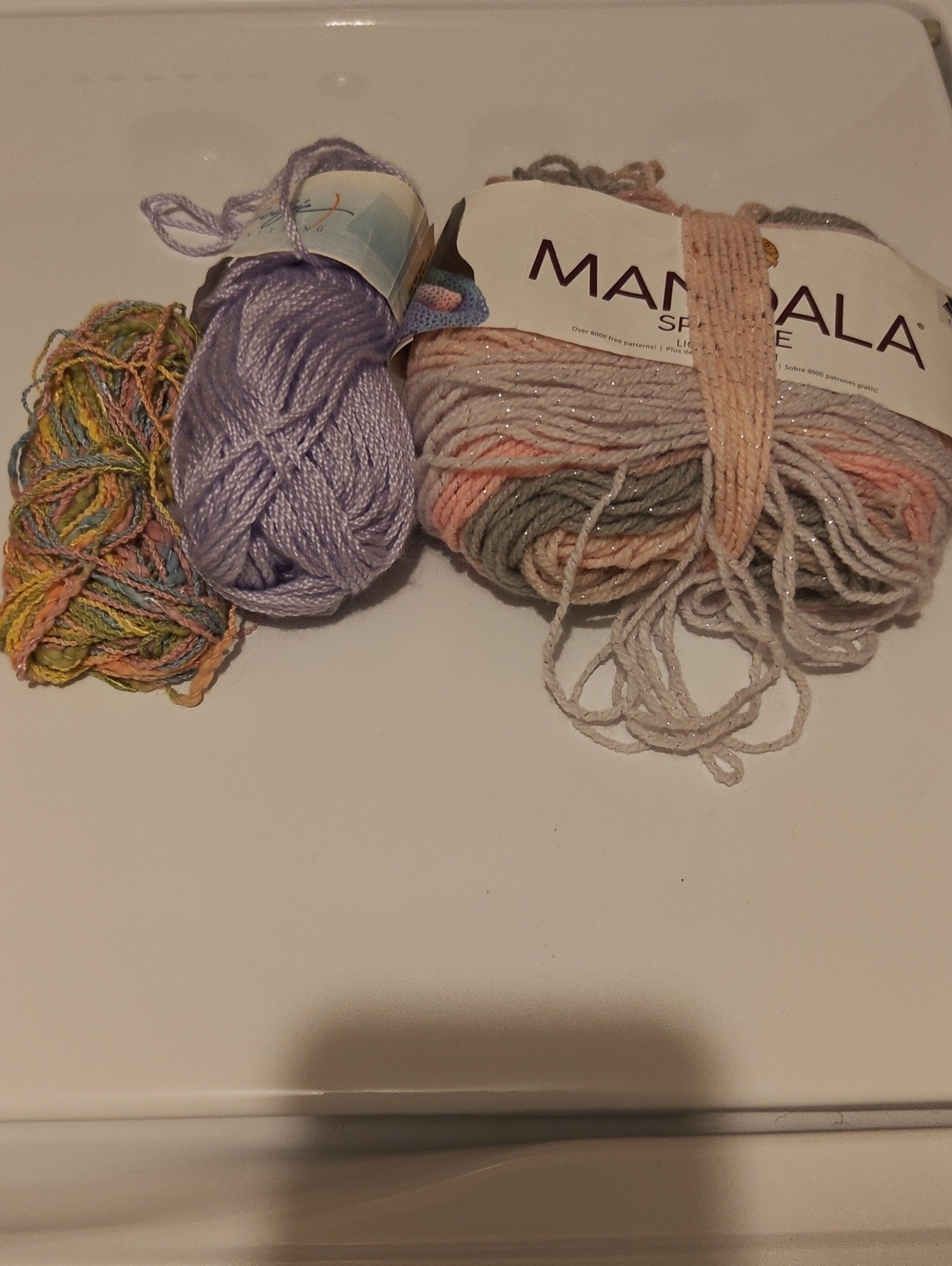 Pastel and Lavender Yarn Assortment